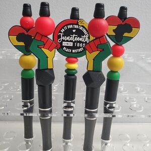 Juneteenth Celebration Pen Set - Black, Red, Yellow, Green